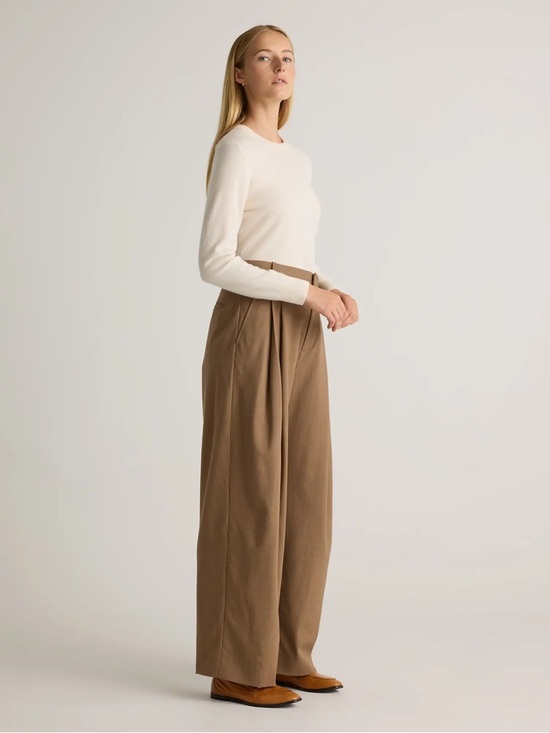 Quince Mongolian Cashmere Crewneck Sweater in Ivory minimalist capsule Size S - Picture 13 of 13